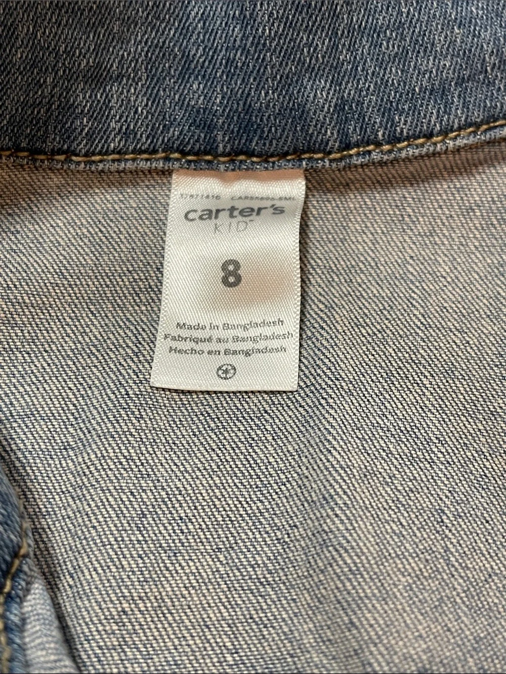 Carter's Light Blue Denim Jean Jacket for Kids